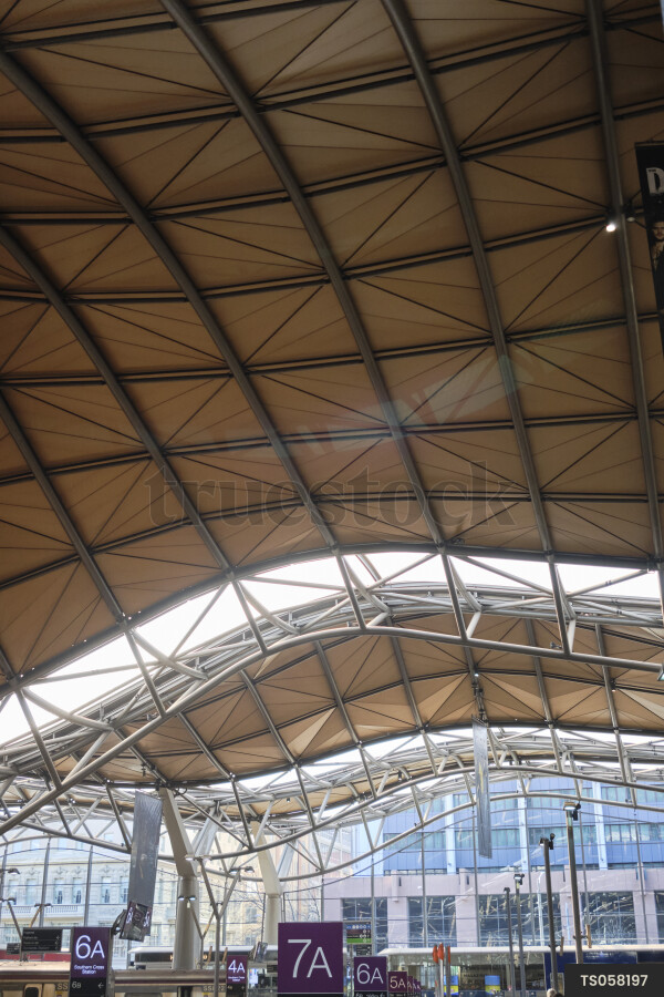 Southern Cross Train Station in Melbourne