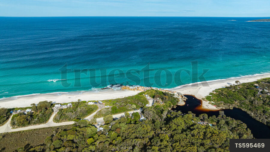 Aerial view of beach